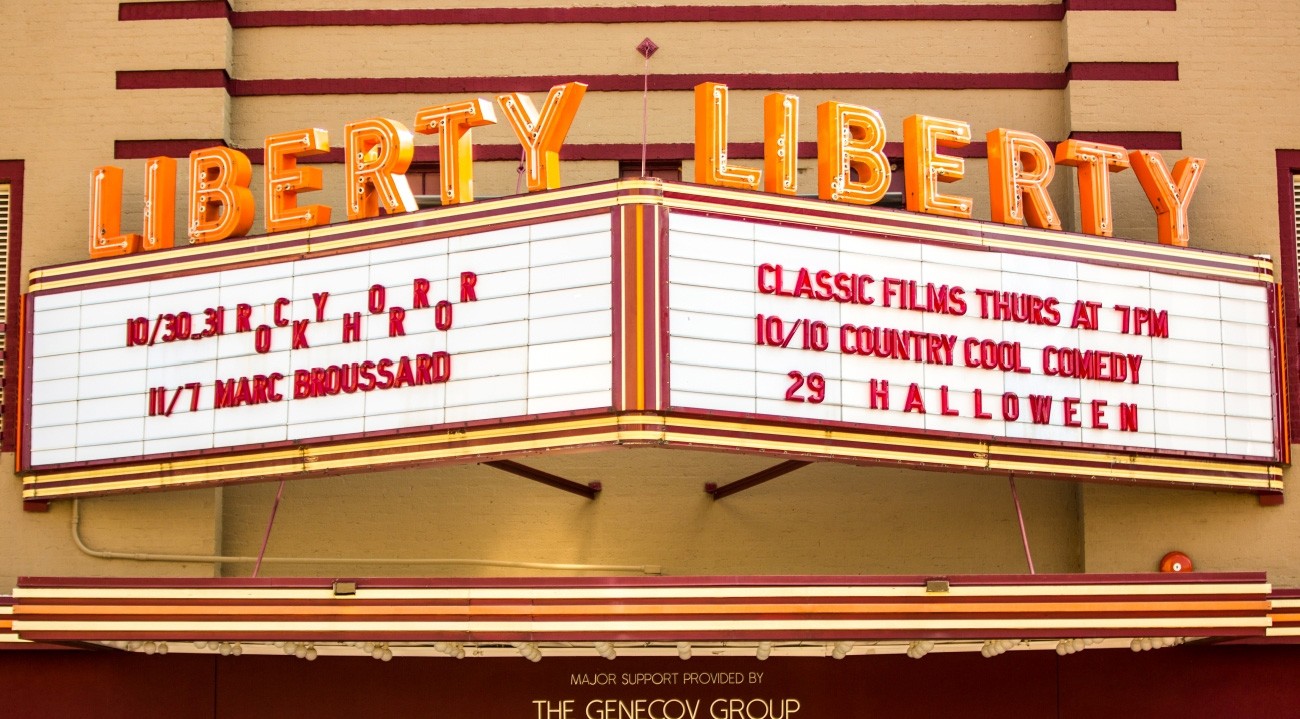 Liberty theatre in downtown Tyler Texas