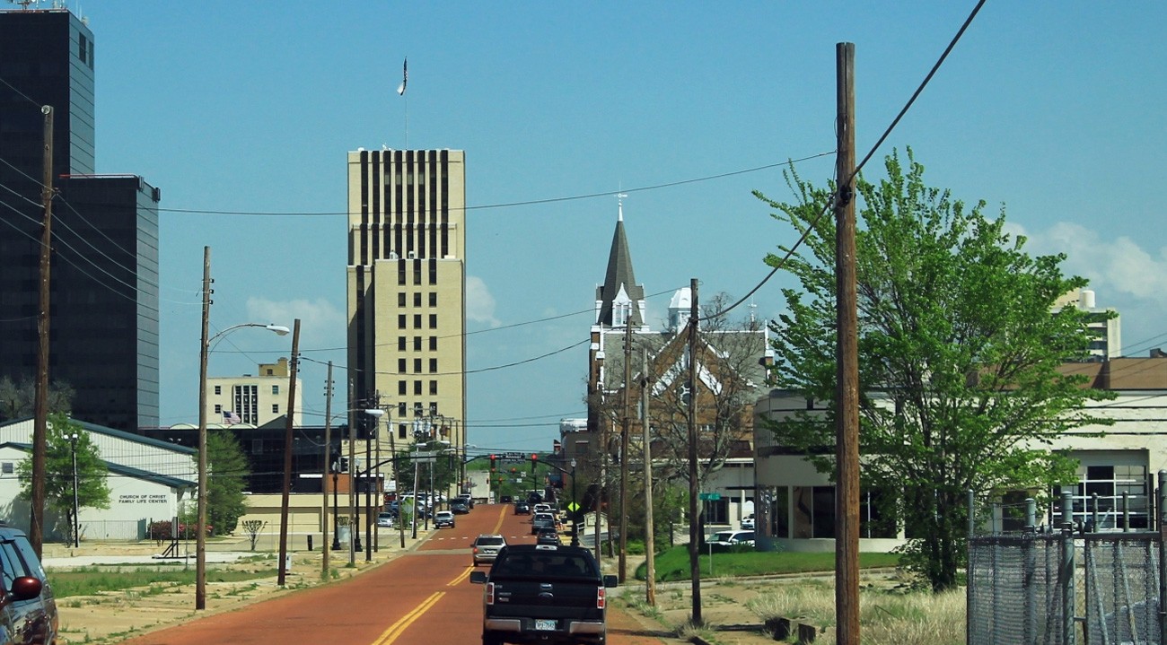 View of downtown Tyler Texas